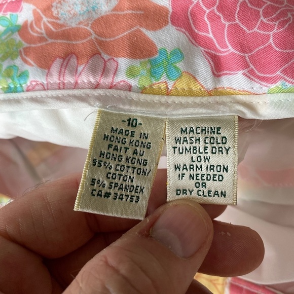 Fairway & Greene Women's Colorful‎ Spring Floral Print Golf / Walking Shorts 10 - Picture 7 of 13